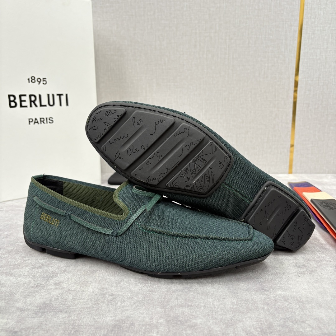 💋💍Berlut* 布鲁提 独家新品 Lorenzo Drive乐福鞋,以驾车鞋为灵感的乐福鞋 采用了T