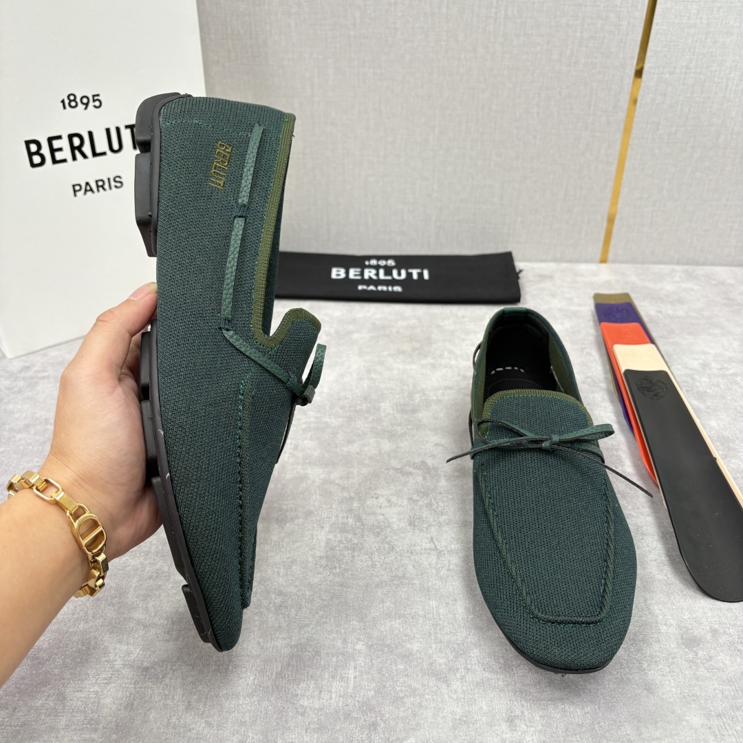 💋💍Berlut* 布鲁提 独家新品 Lorenzo Drive乐福鞋,以驾车鞋为灵感的乐福鞋 采用了T