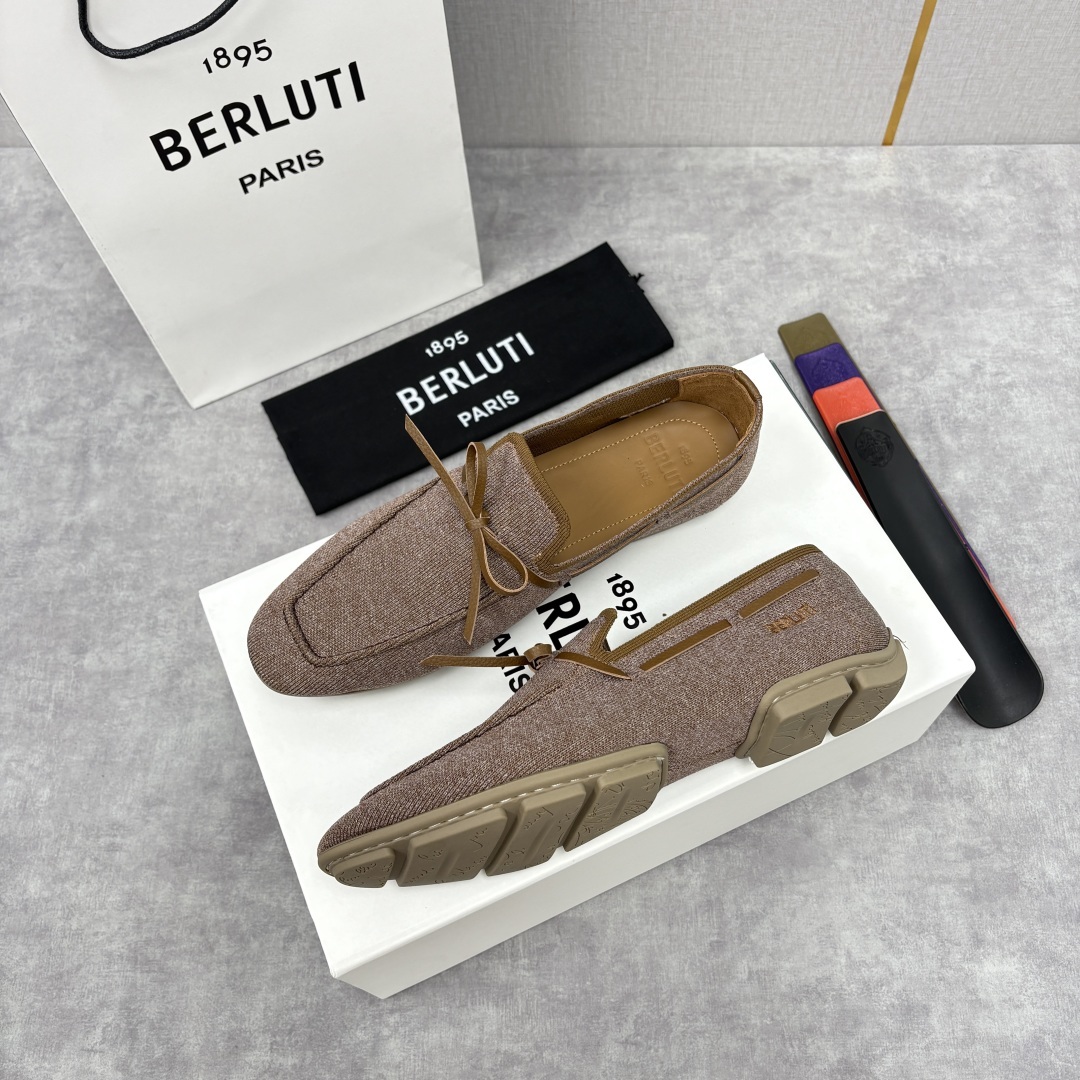 💋💍Berlut* 布鲁提 独家新品 Lorenzo Drive乐福鞋,以驾车鞋为灵感的乐福鞋 采用了T