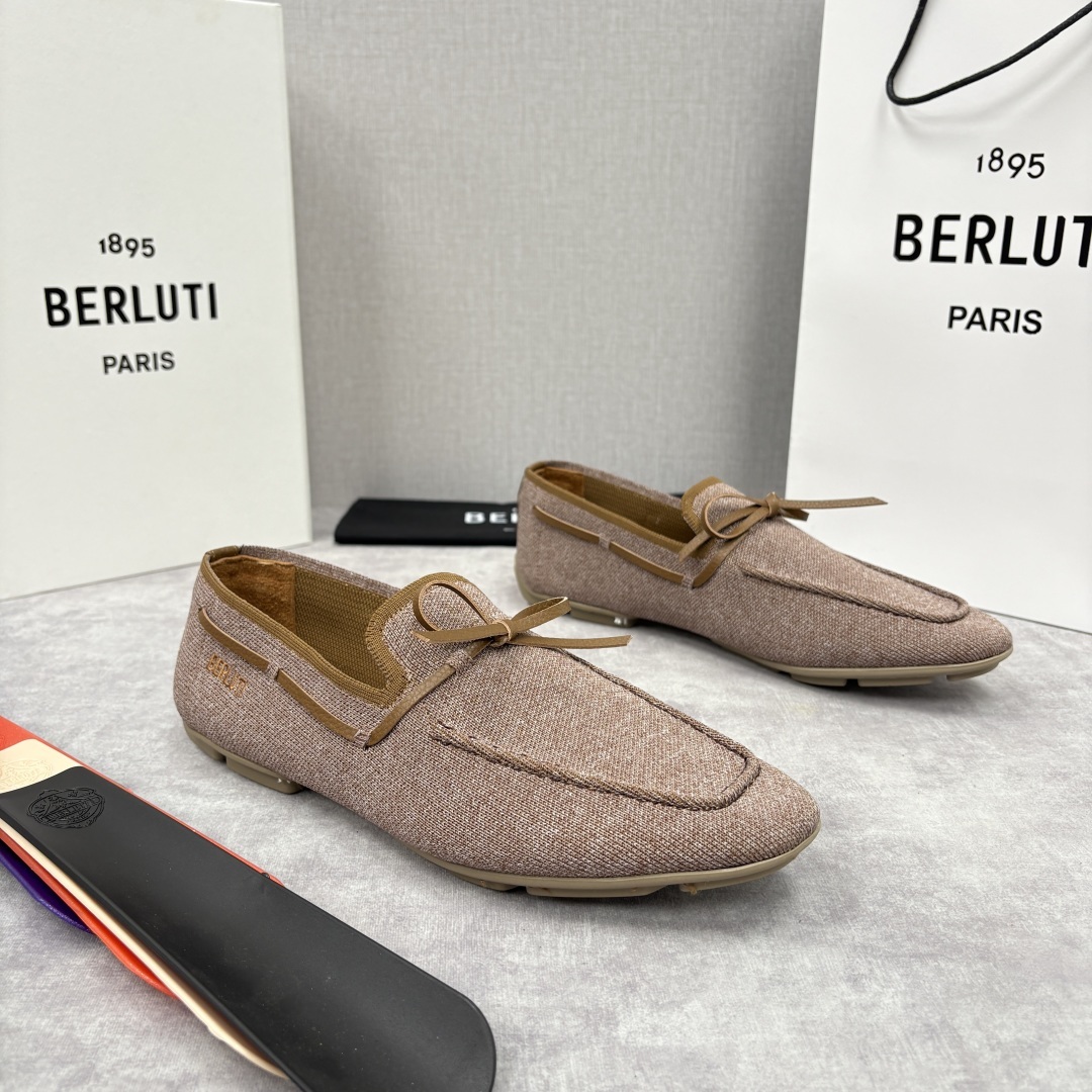 💋💍Berlut* 布鲁提 独家新品 Lorenzo Drive乐福鞋,以驾车鞋为灵感的乐福鞋 采用了T