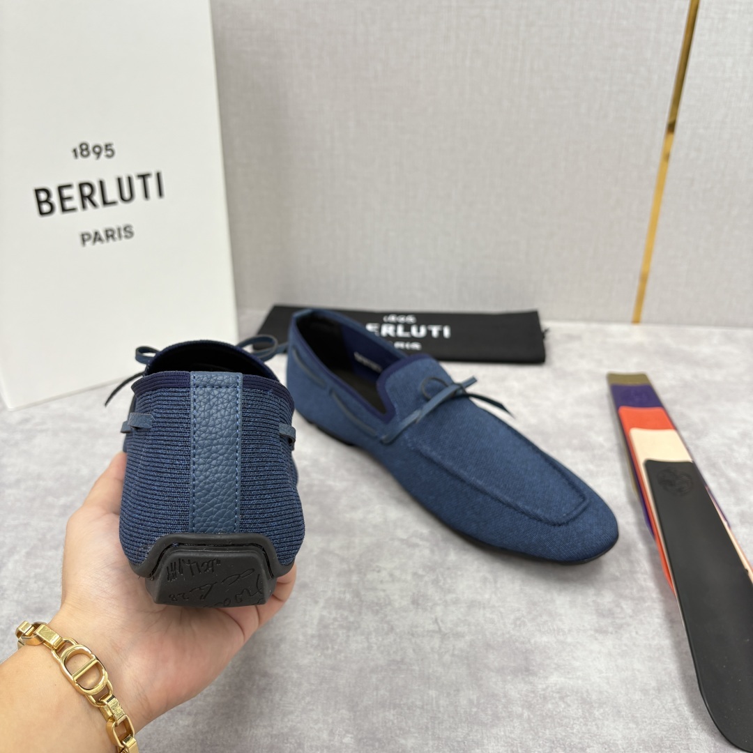 💋💍Berlut* 布鲁提 独家新品 Lorenzo Drive乐福鞋,以驾车鞋为灵感的乐福鞋 采用了T