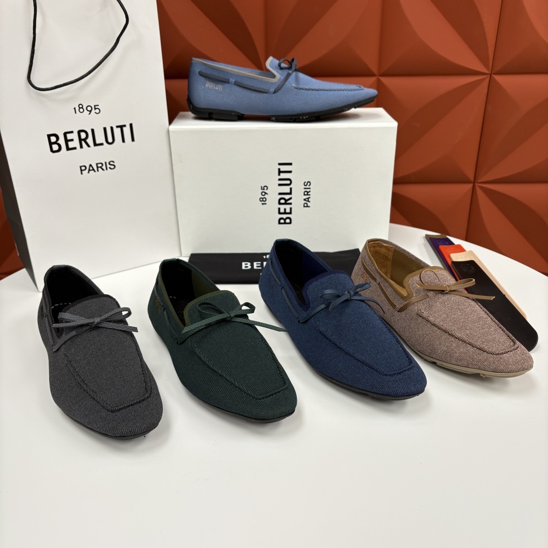 💋💍Berlut* 布鲁提 独家新品 Lorenzo Drive乐福鞋,以驾车鞋为灵感的乐福鞋 采用了T