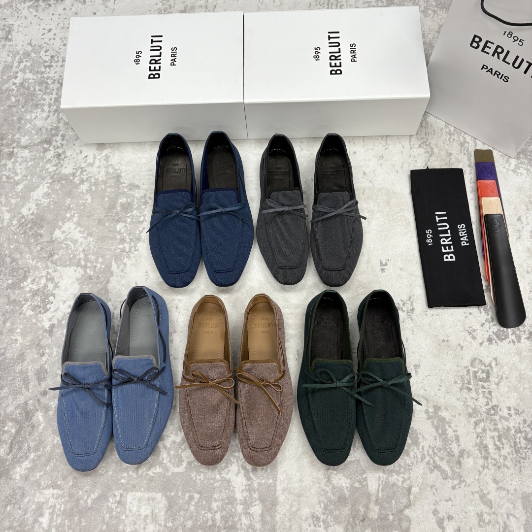 💋💍Berlut* 布鲁提 独家新品 Lorenzo Drive乐福鞋,以驾车鞋为灵感的乐福鞋 采用了T
