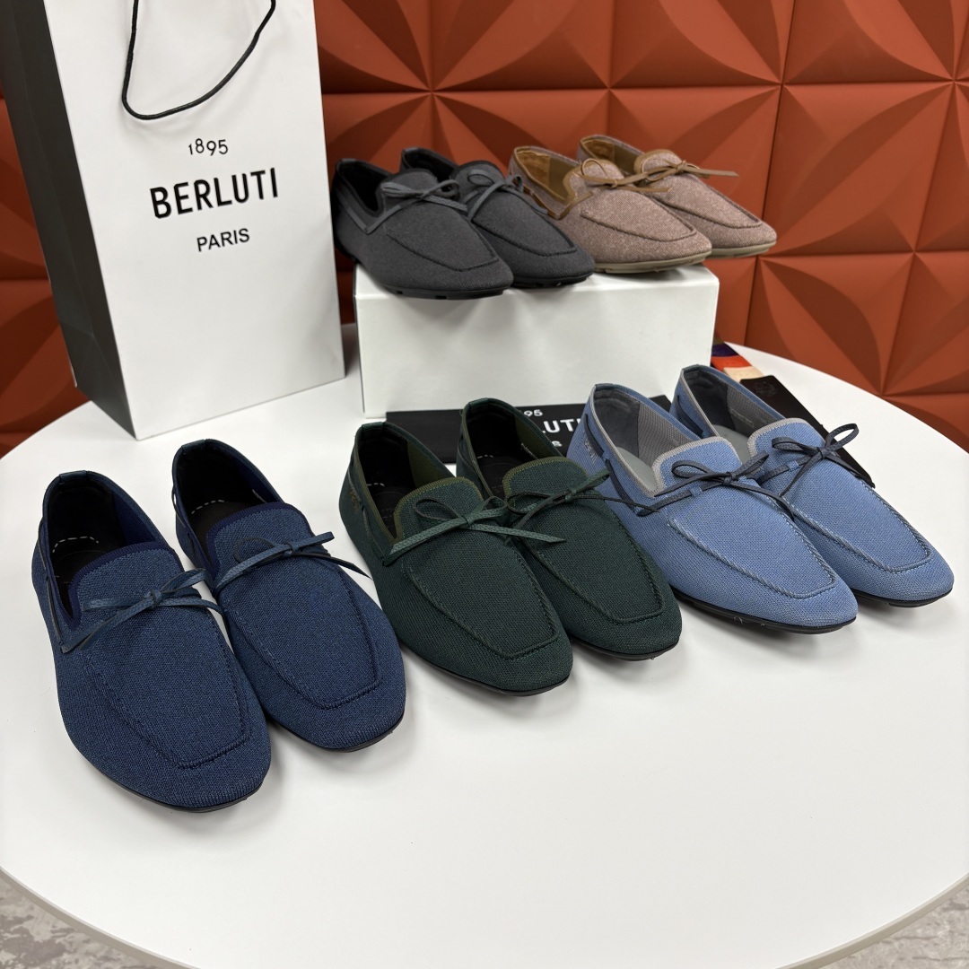 💋💍Berlut* 布鲁提 独家新品 Lorenzo Drive乐福鞋,以驾车鞋为灵感的乐福鞋 采用了T