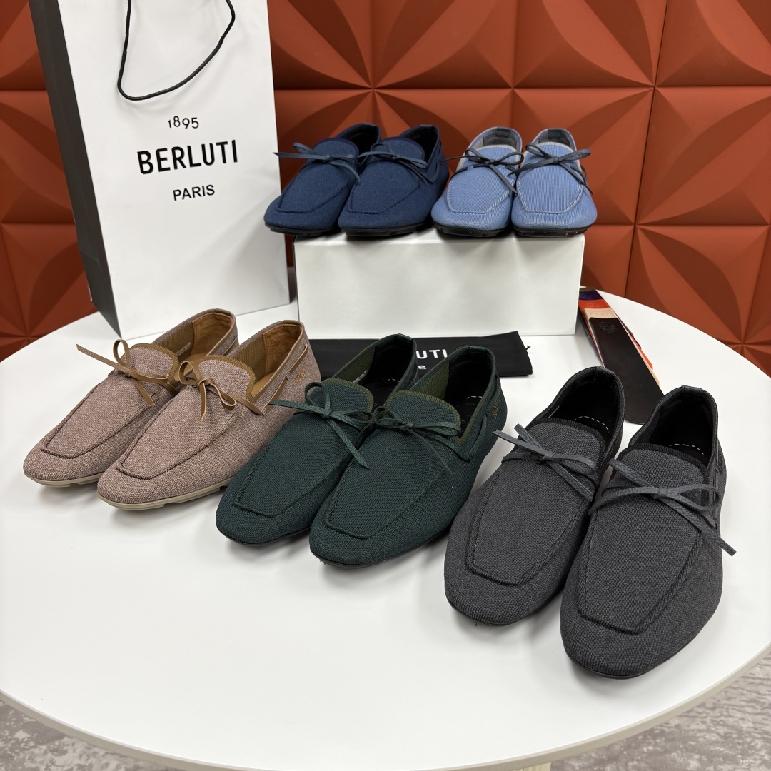 💋💍Berlut* 布鲁提 独家新品 Lorenzo Drive乐福鞋,以驾车鞋为灵感的乐福鞋 采用了T