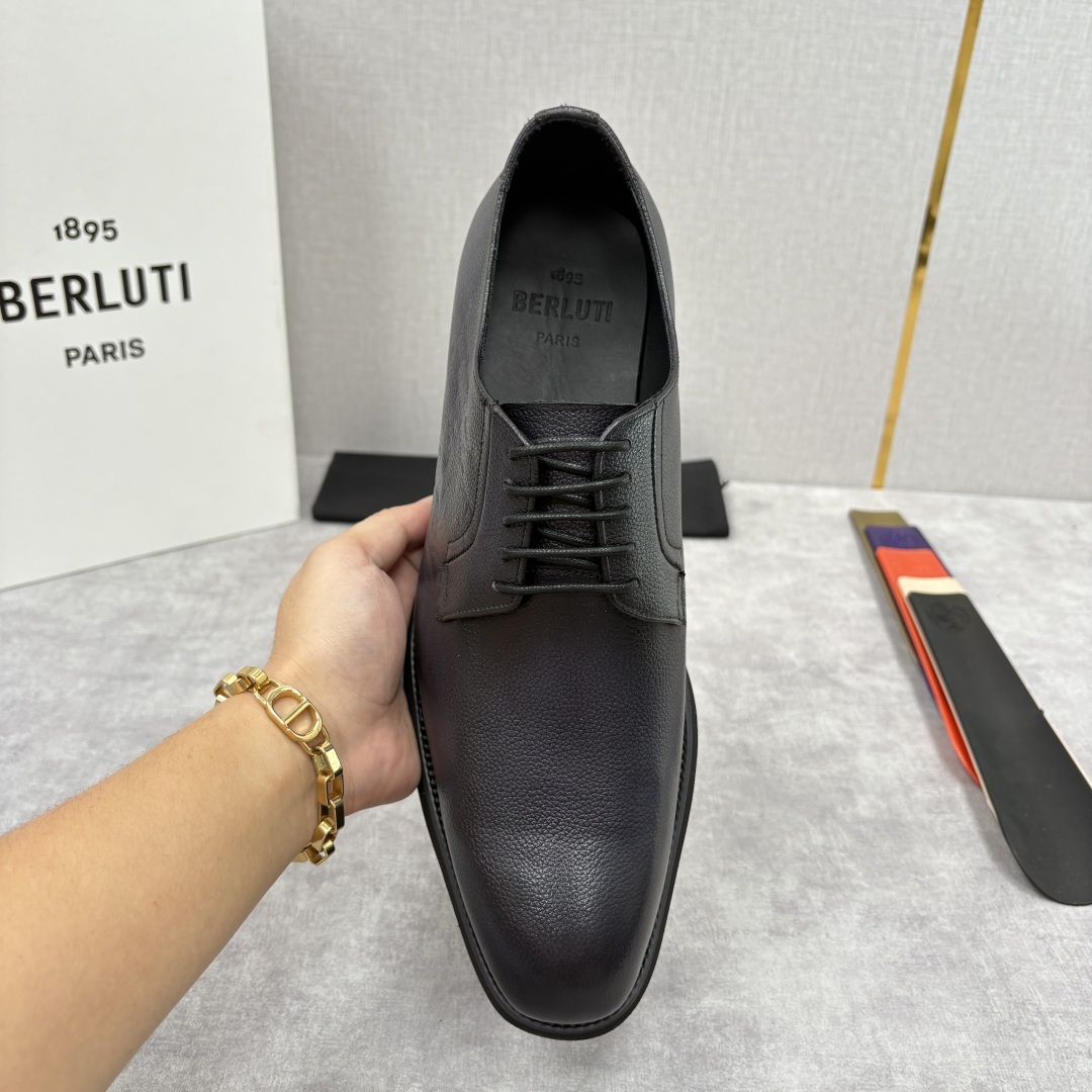 💋 💍 BERLUT* 布鲁提 New Alessio皮革牛津鞋 官方 17,100 男士厚底皮鞋 此款
