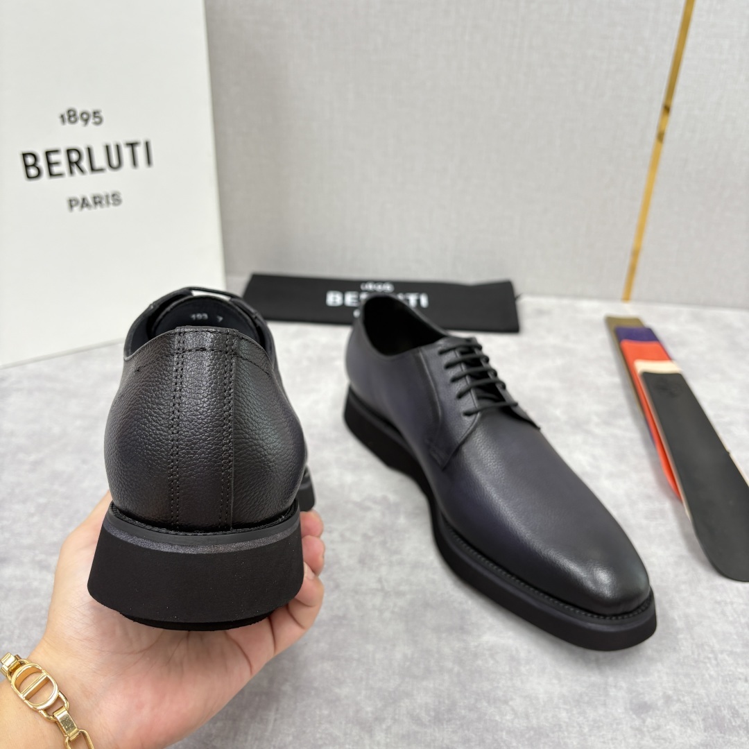 💋 💍 BERLUT* 布鲁提 New Alessio皮革牛津鞋 官方 17,100 男士厚底皮鞋 此款