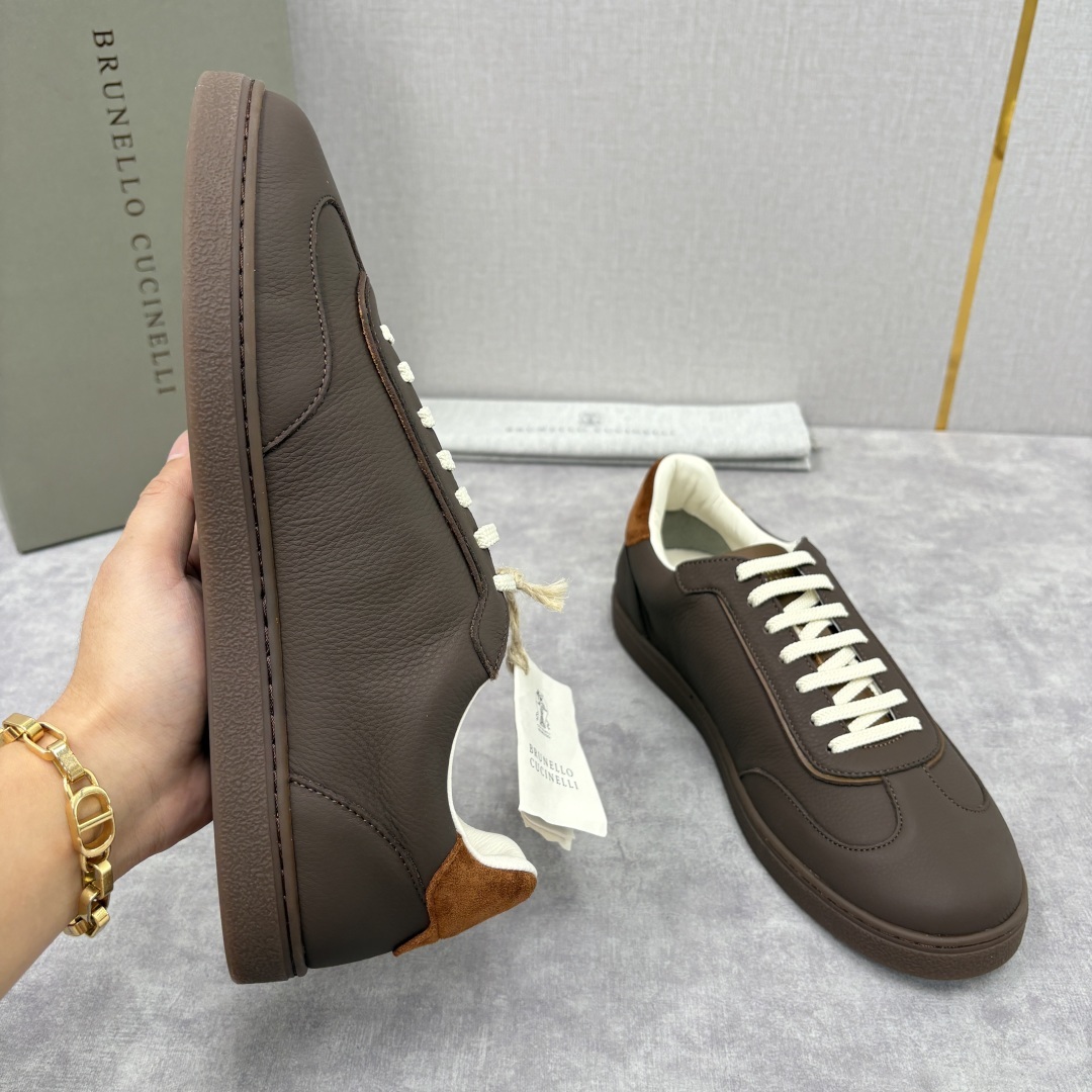 💋💍BC家 Brunello Cucinell* 低调奢华款 新品男款板鞋出货! 此款平底运动鞋面料采用
