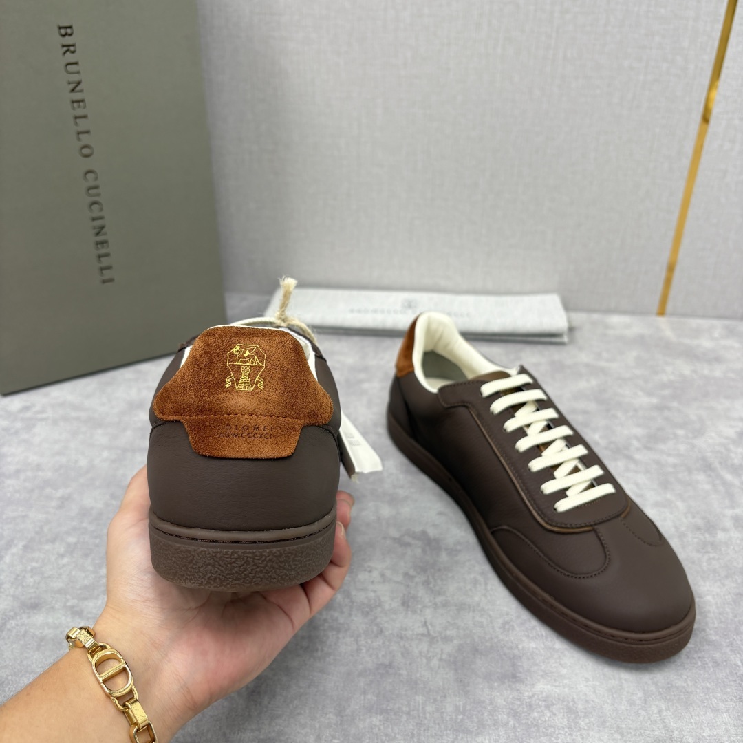💋💍BC家 Brunello Cucinell* 低调奢华款 新品男款板鞋出货! 此款平底运动鞋面料采用