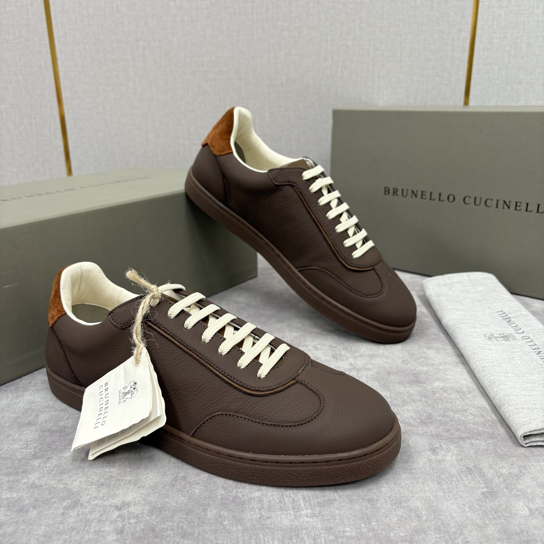 💋💍BC家 Brunello Cucinell* 低调奢华款 新品男款板鞋出货! 此款平底运动鞋面料采用
