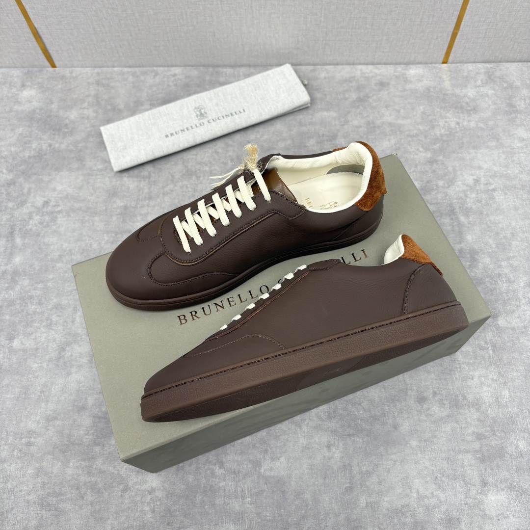 💋💍BC家 Brunello Cucinell* 低调奢华款 新品男款板鞋出货! 此款平底运动鞋面料采用