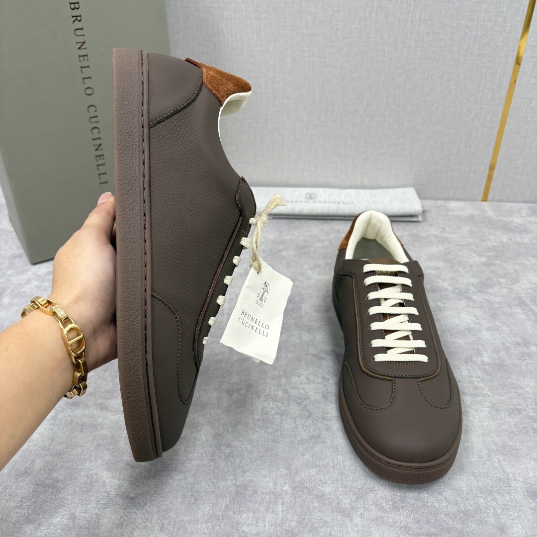 💋💍BC家 Brunello Cucinell* 低调奢华款 新品男款板鞋出货! 此款平底运动鞋面料采用
