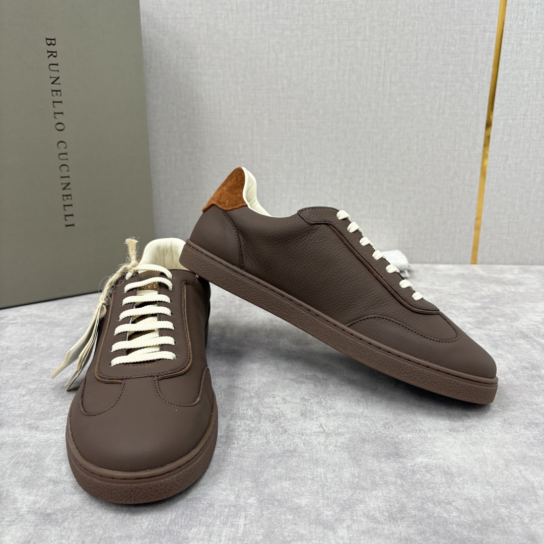 💋💍BC家 Brunello Cucinell* 低调奢华款 新品男款板鞋出货! 此款平底运动鞋面料采用