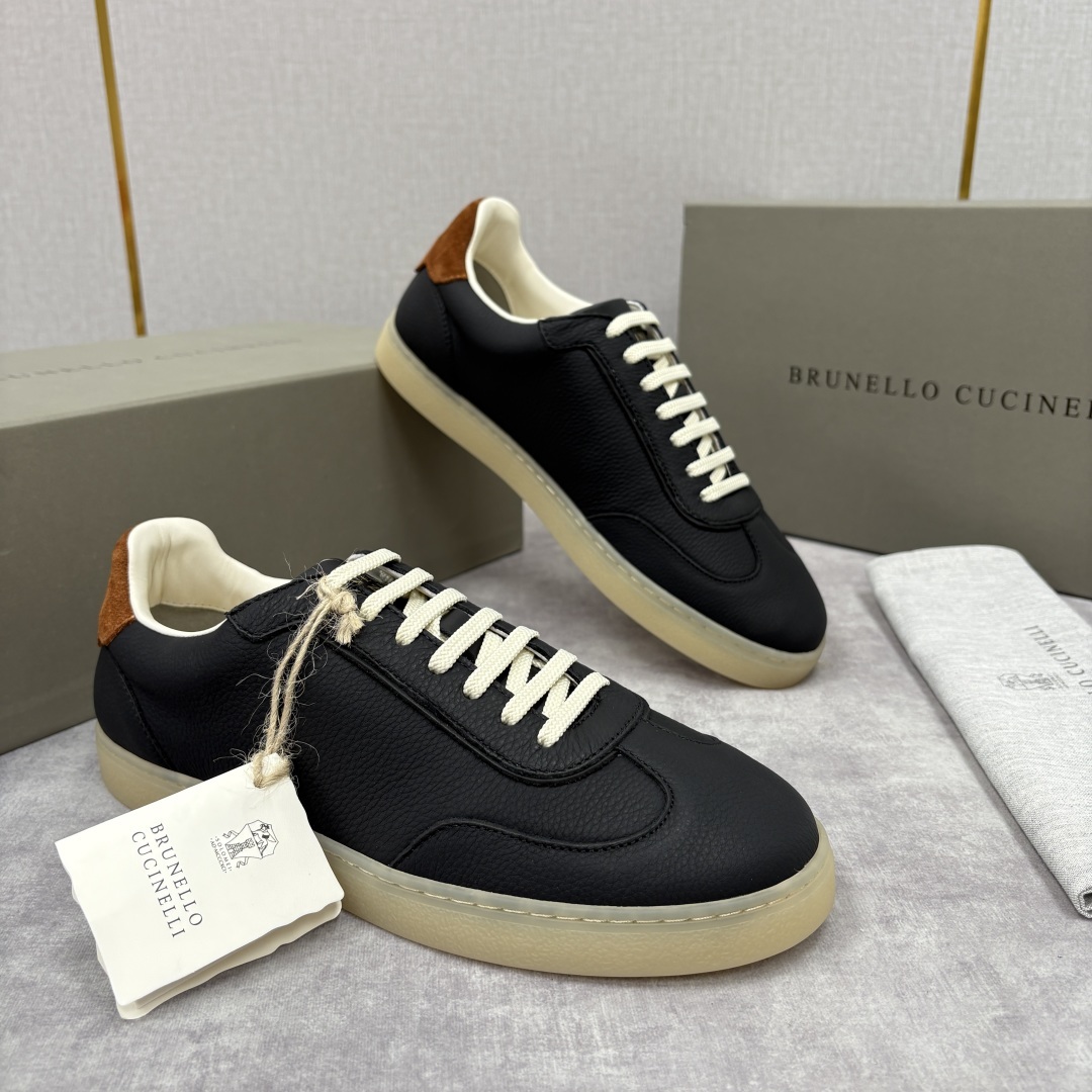 💋💍BC家 Brunello Cucinell* 低调奢华款 新品男款板鞋出货! 此款平底运动鞋面料采用