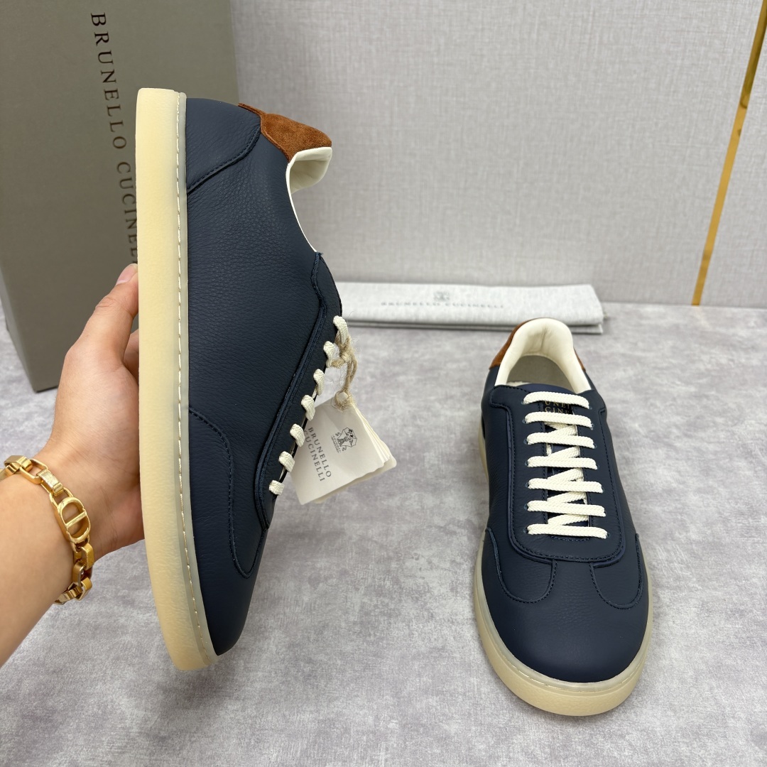💋💍BC家 Brunello Cucinell* 低调奢华款 新品男款板鞋出货! 此款平底运动鞋面料采用