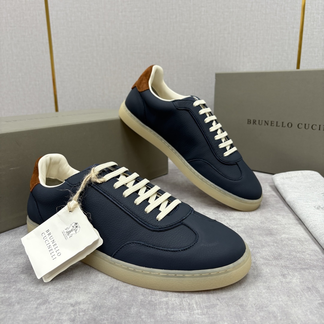 💋💍BC家 Brunello Cucinell* 低调奢华款 新品男款板鞋出货! 此款平底运动鞋面料采用