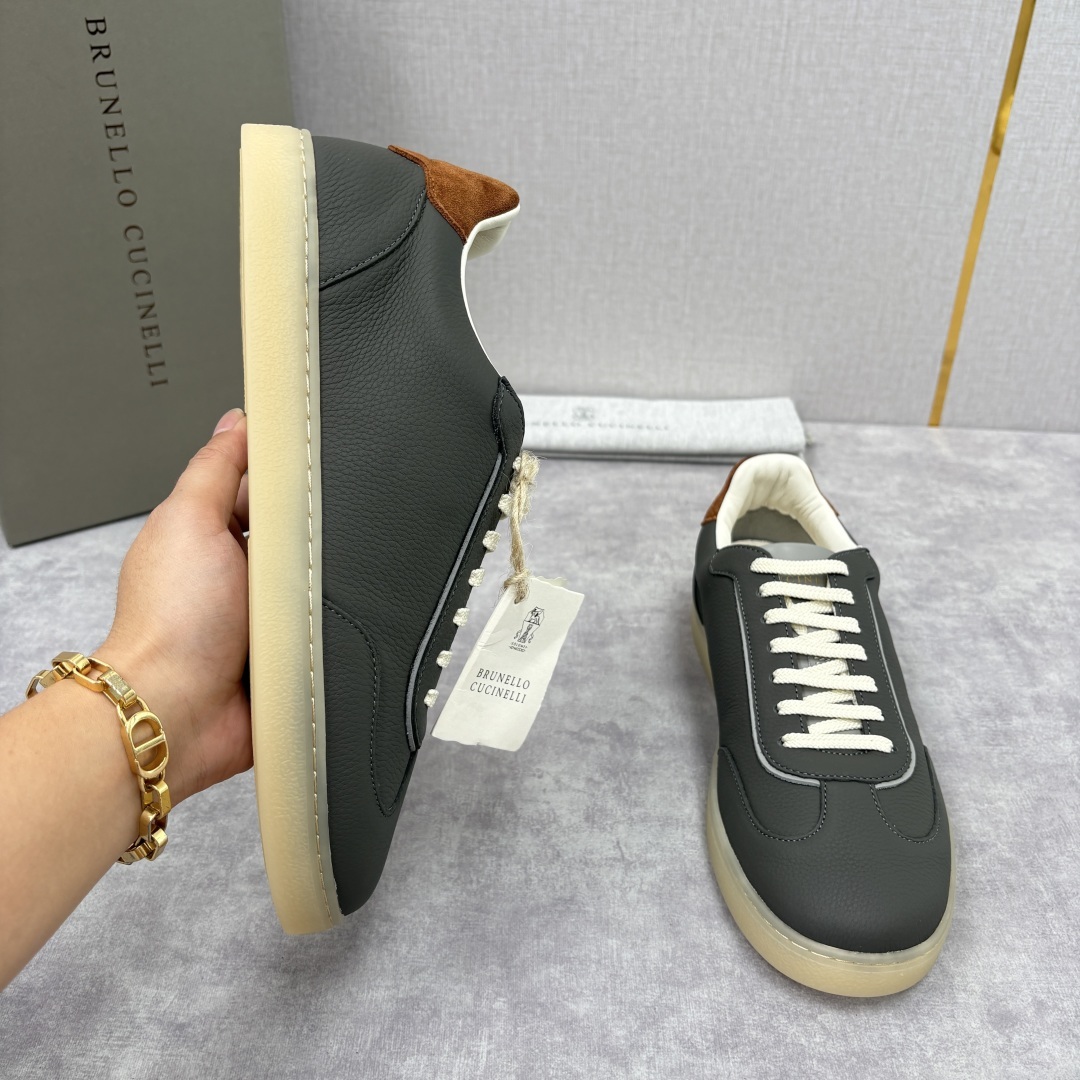 💋💍BC家 Brunello Cucinell* 低调奢华款 新品男款板鞋出货! 此款平底运动鞋面料采用