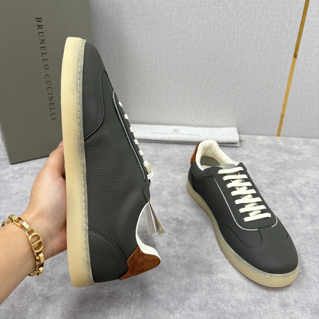 💋💍BC家 Brunello Cucinell* 低调奢华款 新品男款板鞋出货! 此款平底运动鞋面料采用