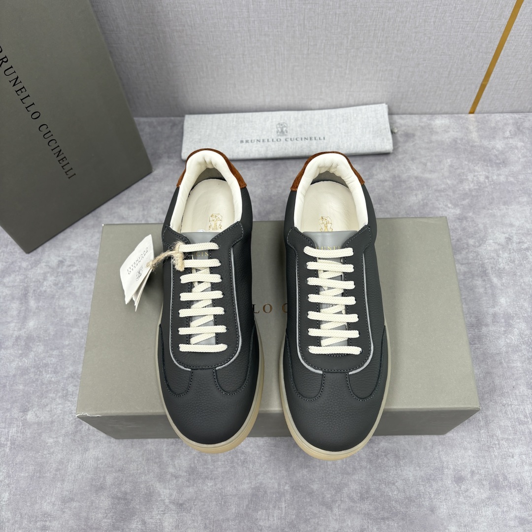 💋💍BC家 Brunello Cucinell* 低调奢华款 新品男款板鞋出货! 此款平底运动鞋面料采用