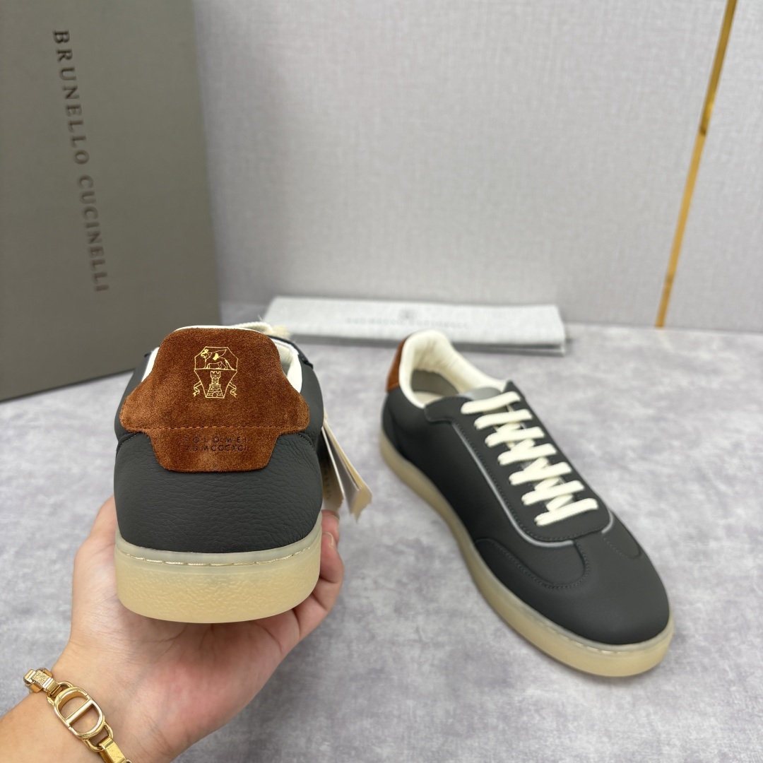 💋💍BC家 Brunello Cucinell* 低调奢华款 新品男款板鞋出货! 此款平底运动鞋面料采用