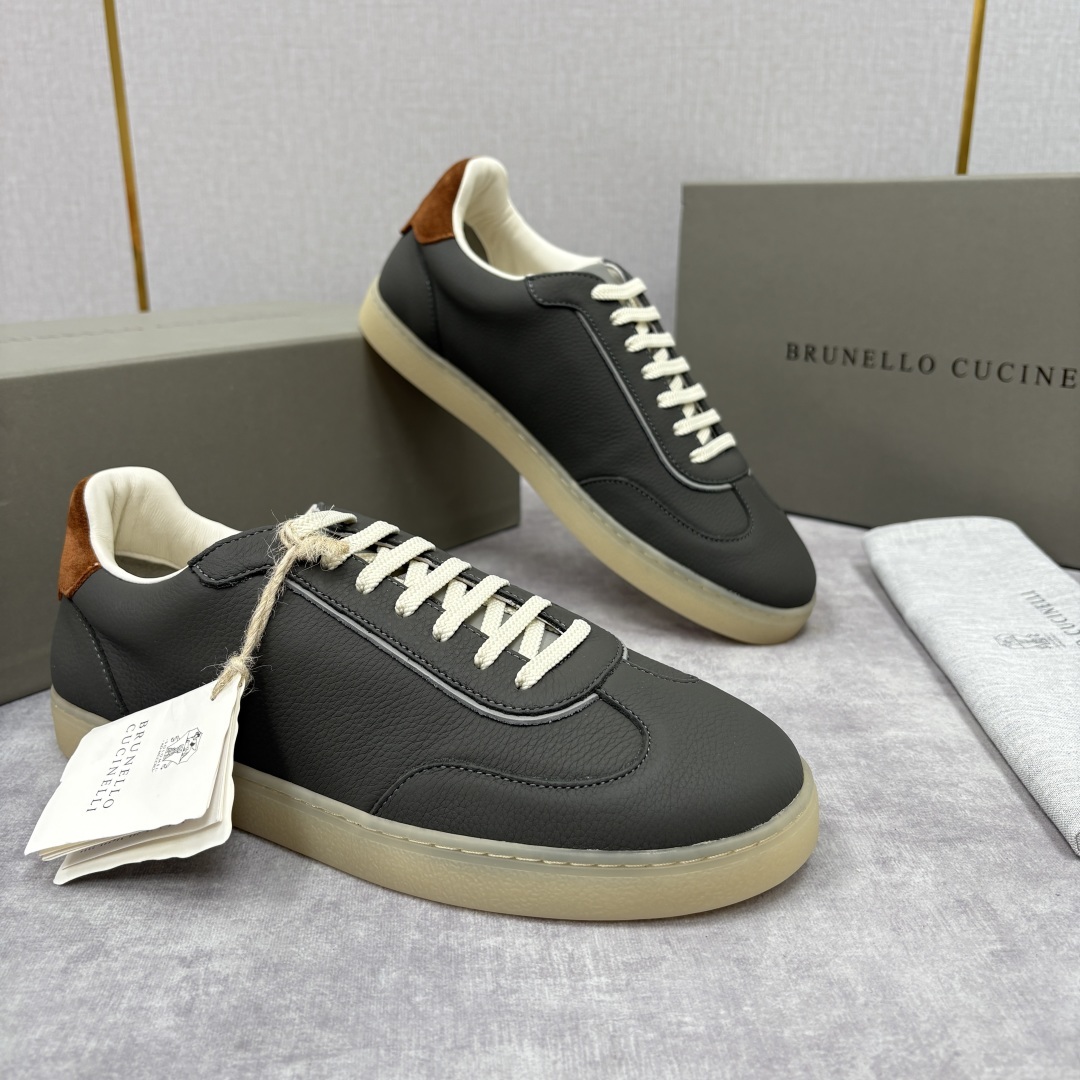 💋💍BC家 Brunello Cucinell* 低调奢华款 新品男款板鞋出货! 此款平底运动鞋面料采用