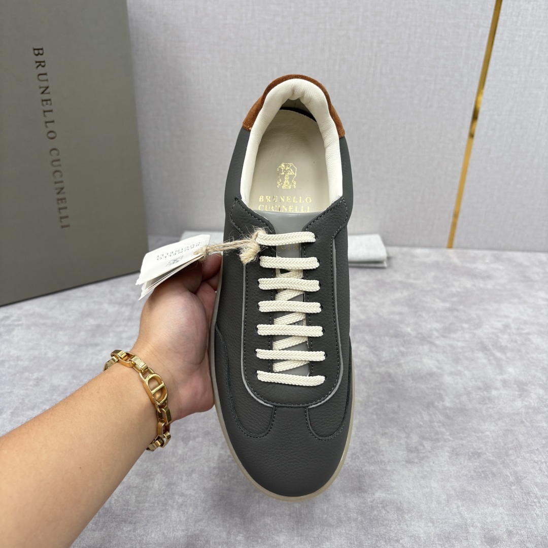 💋💍BC家 Brunello Cucinell* 低调奢华款 新品男款板鞋出货! 此款平底运动鞋面料采用