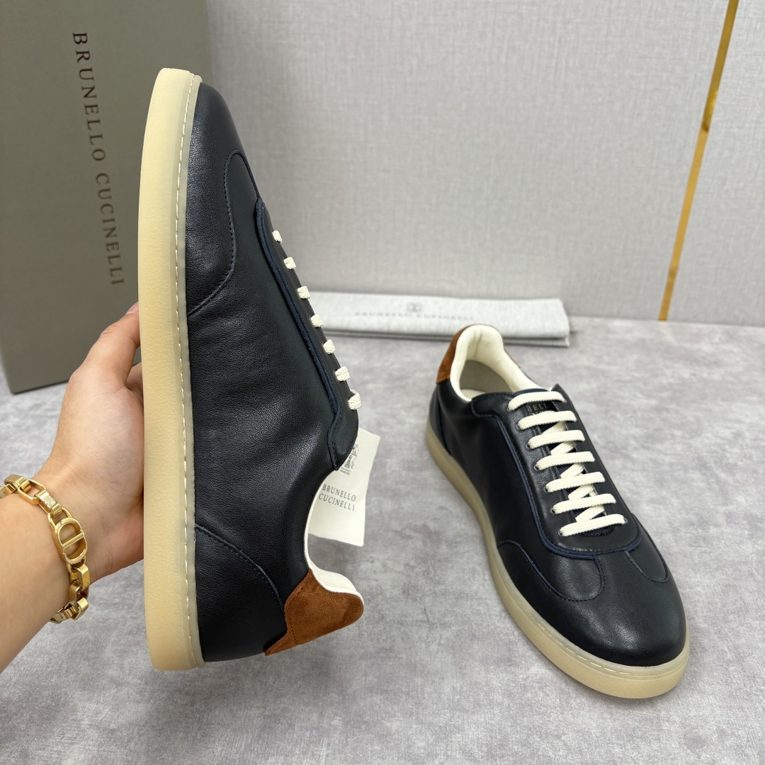 💋💍BC家 Brunello Cucinell* 低调奢华款 新品男款板鞋出货! 此款平底运动鞋面料采用