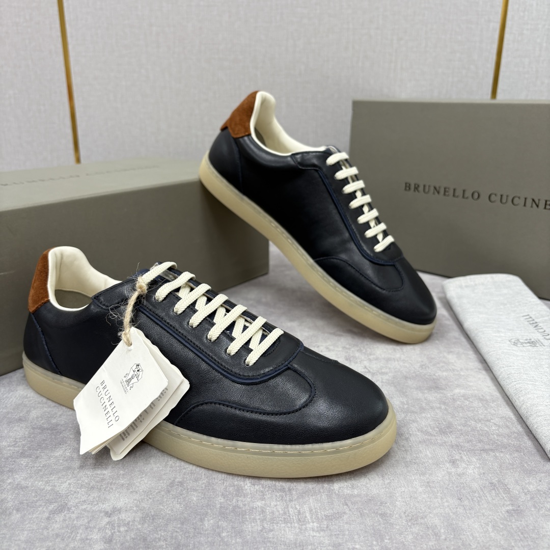 💋💍BC家 Brunello Cucinell* 低调奢华款 新品男款板鞋出货! 此款平底运动鞋面料采用