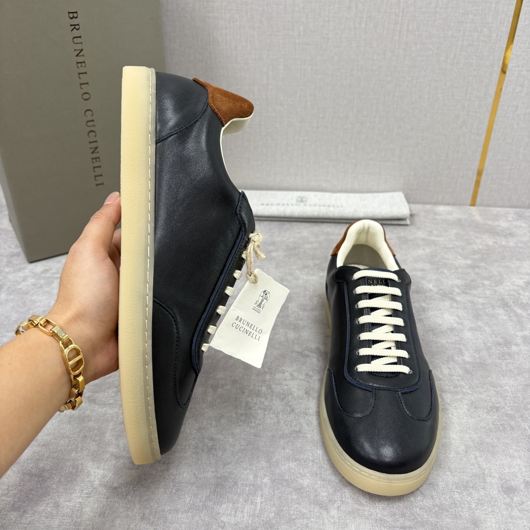 💋💍BC家 Brunello Cucinell* 低调奢华款 新品男款板鞋出货! 此款平底运动鞋面料采用