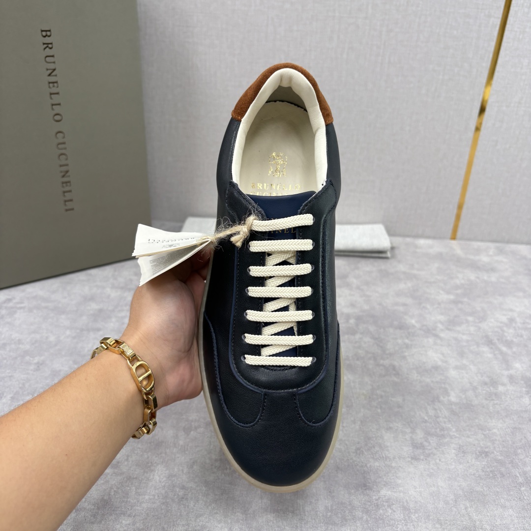 💋💍BC家 Brunello Cucinell* 低调奢华款 新品男款板鞋出货! 此款平底运动鞋面料采用
