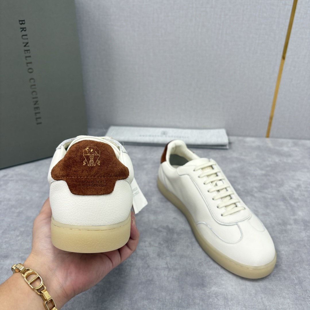 💋💍BC家 Brunello Cucinell* 低调奢华款 新品男款板鞋出货! 此款平底运动鞋面料采用