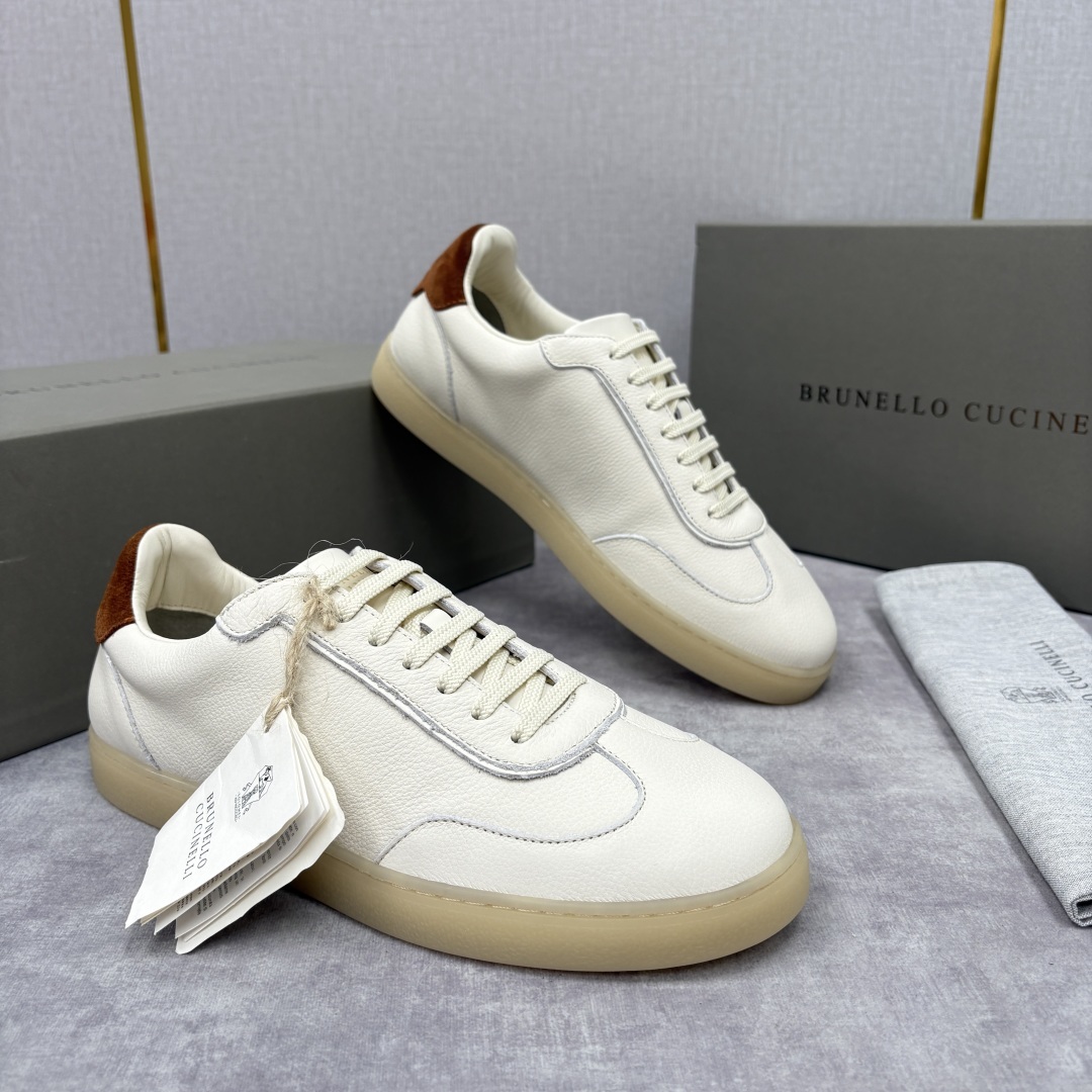 💋💍BC家 Brunello Cucinell* 低调奢华款 新品男款板鞋出货! 此款平底运动鞋面料采用