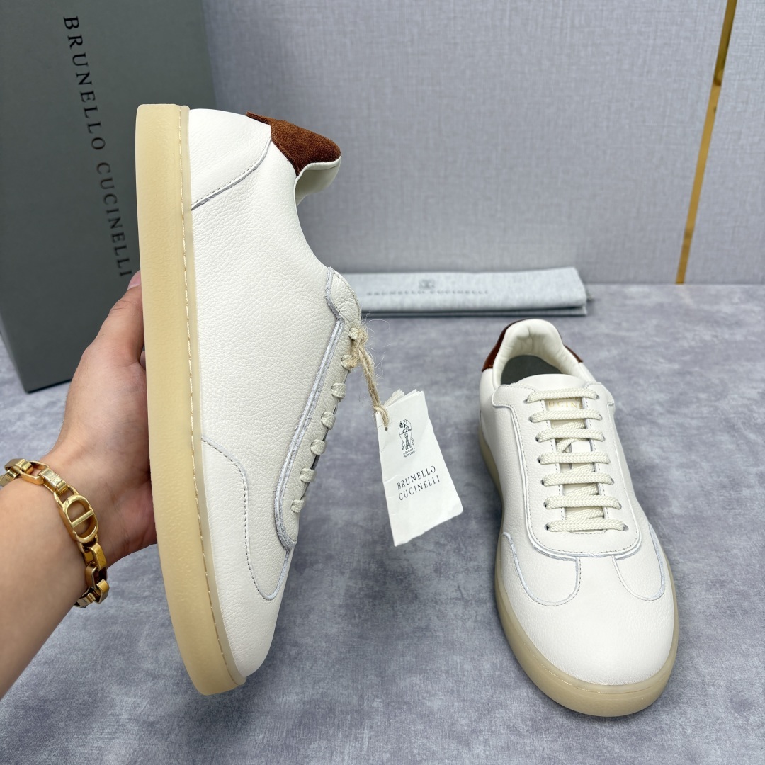 💋💍BC家 Brunello Cucinell* 低调奢华款 新品男款板鞋出货! 此款平底运动鞋面料采用