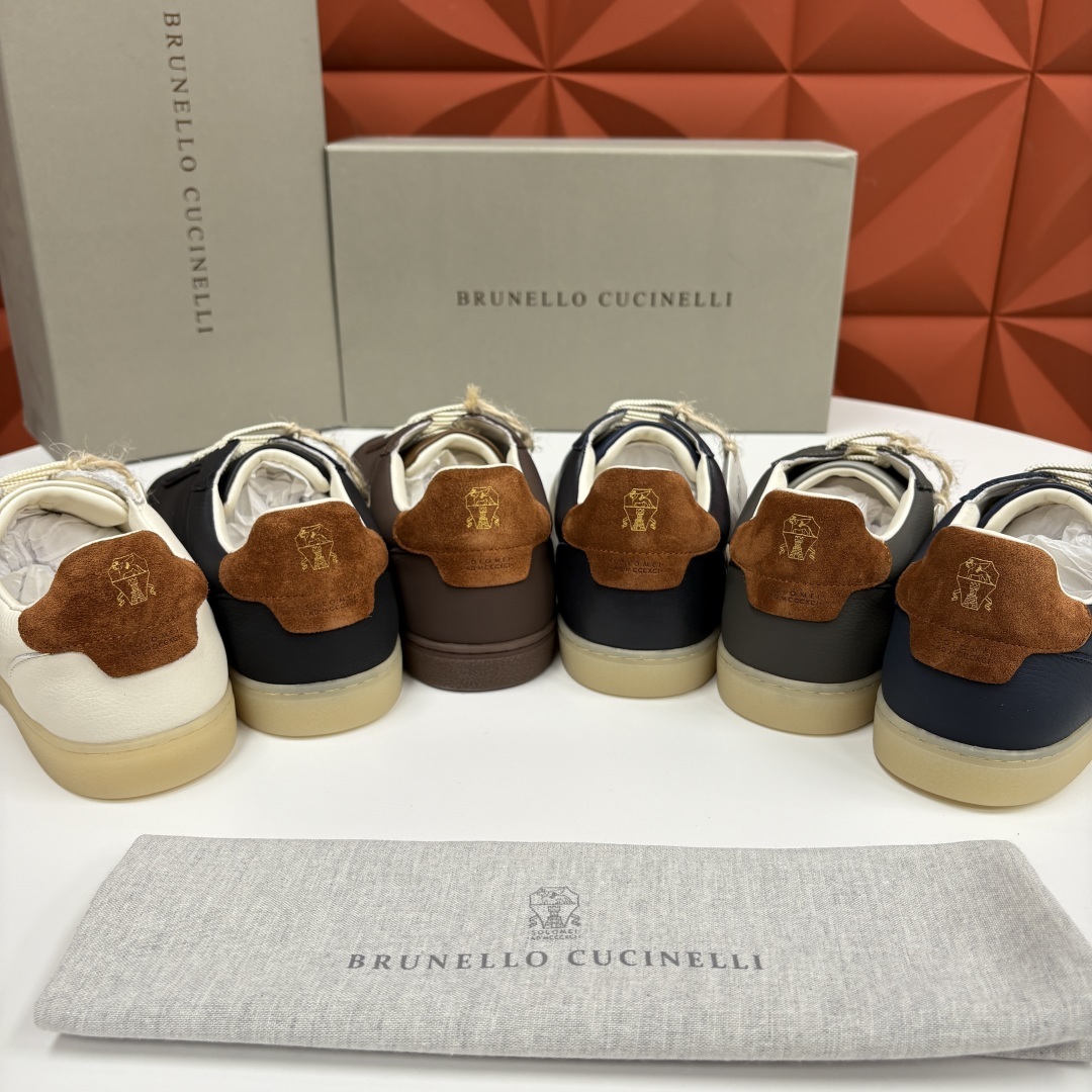 💋💍BC家 Brunello Cucinell* 低调奢华款 新品男款板鞋出货! 此款平底运动鞋面料采用