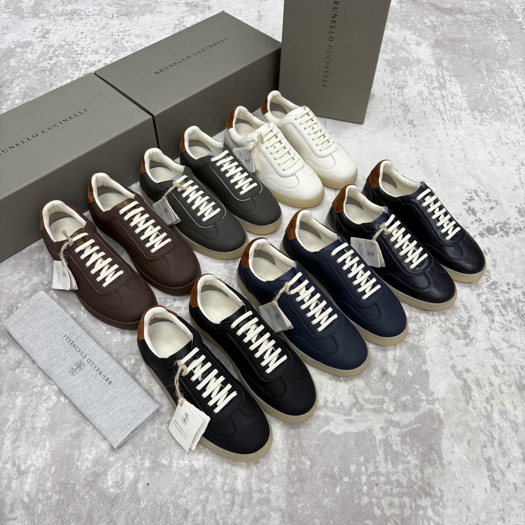 💋💍BC家 Brunello Cucinell* 低调奢华款 新品男款板鞋出货! 此款平底运动鞋面料采用