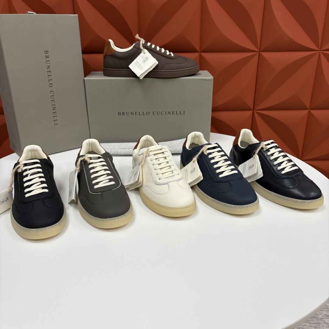 💋💍BC家 Brunello Cucinell* 低调奢华款 新品男款板鞋出货! 此款平底运动鞋面料采用