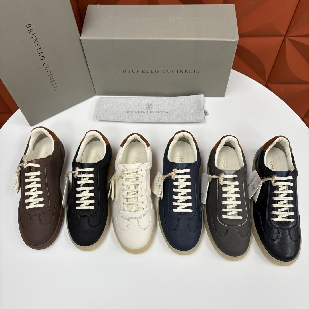 💋💍BC家 Brunello Cucinell* 低调奢华款 新品男款板鞋出货! 此款平底运动鞋面料采用