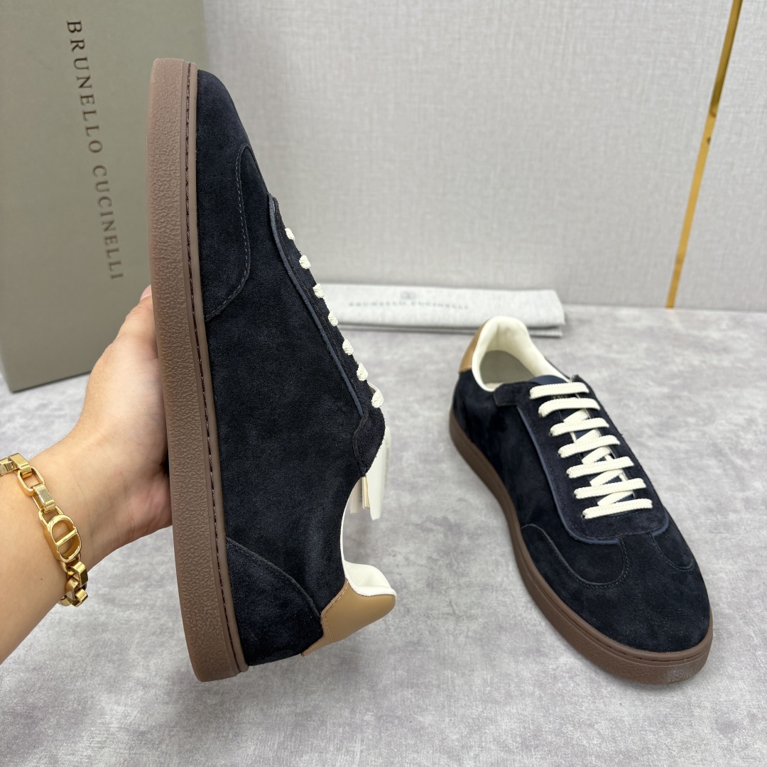 💋💍BC家 Brunello Cucinell* 低调奢华款 新品男款板鞋出货! 此款平底运动鞋面料采用