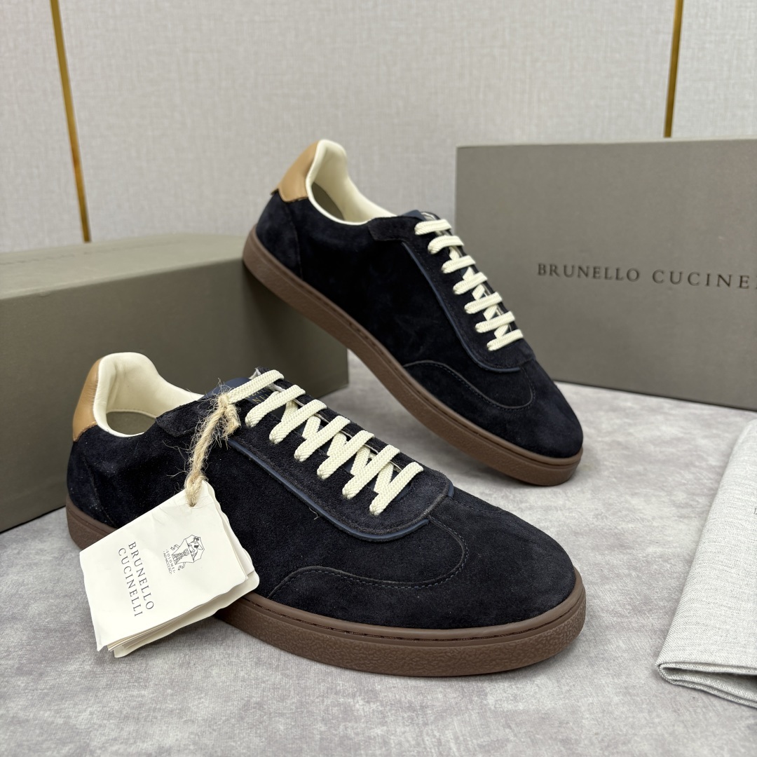 💋💍BC家 Brunello Cucinell* 低调奢华款 新品男款板鞋出货! 此款平底运动鞋面料采用