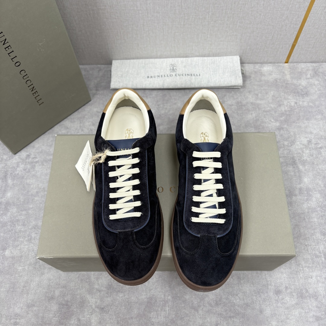 💋💍BC家 Brunello Cucinell* 低调奢华款 新品男款板鞋出货! 此款平底运动鞋面料采用