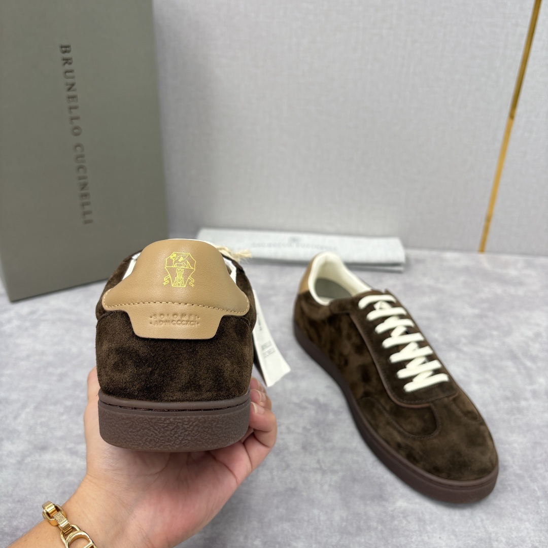 💋💍BC家 Brunello Cucinell* 低调奢华款 新品男款板鞋出货! 此款平底运动鞋面料采用