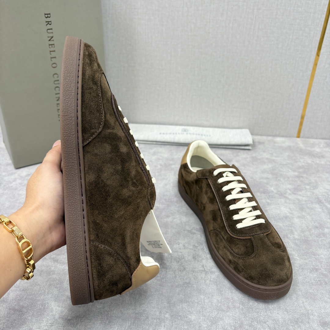 💋💍BC家 Brunello Cucinell* 低调奢华款 新品男款板鞋出货! 此款平底运动鞋面料采用