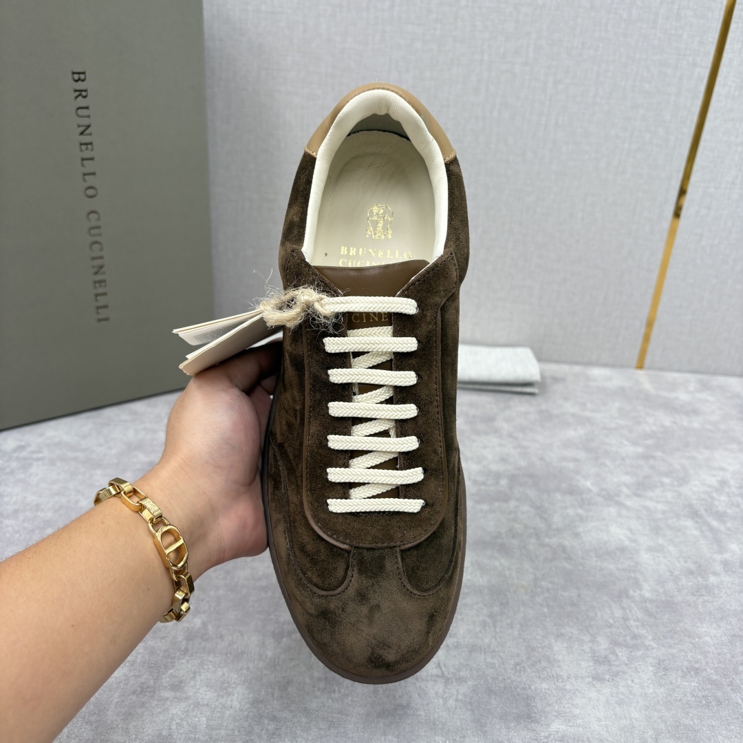 💋💍BC家 Brunello Cucinell* 低调奢华款 新品男款板鞋出货! 此款平底运动鞋面料采用