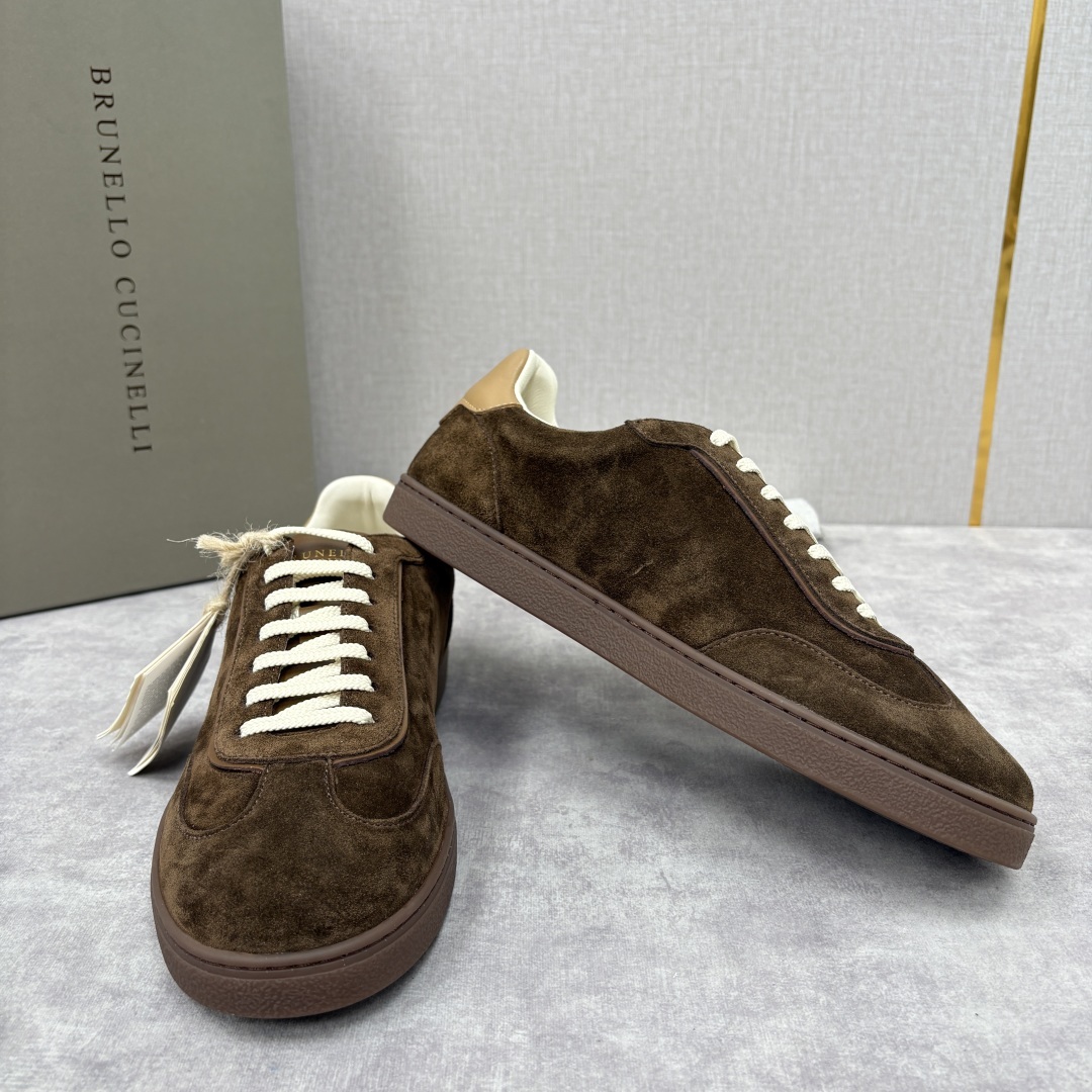 💋💍BC家 Brunello Cucinell* 低调奢华款 新品男款板鞋出货! 此款平底运动鞋面料采用