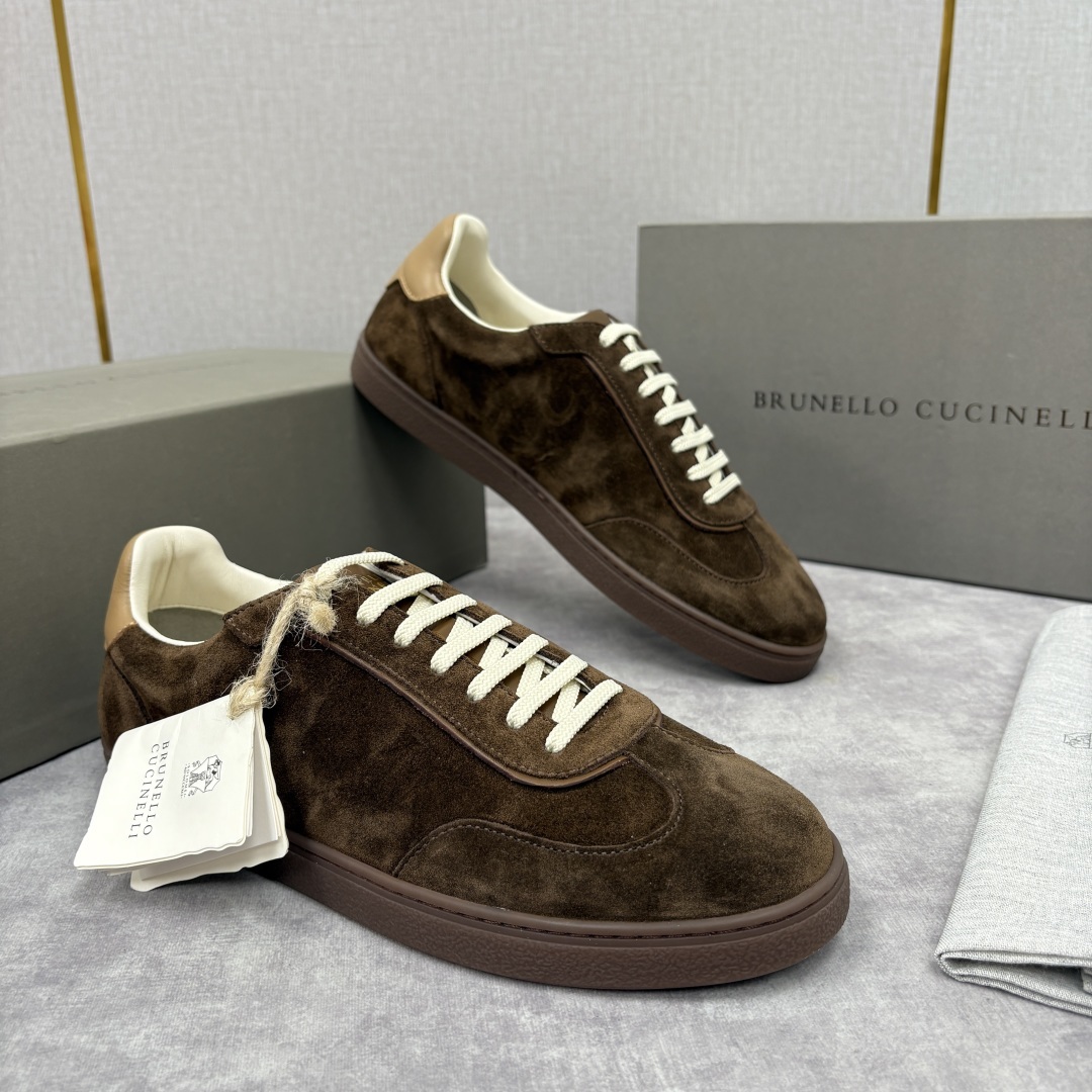 💋💍BC家 Brunello Cucinell* 低调奢华款 新品男款板鞋出货! 此款平底运动鞋面料采用