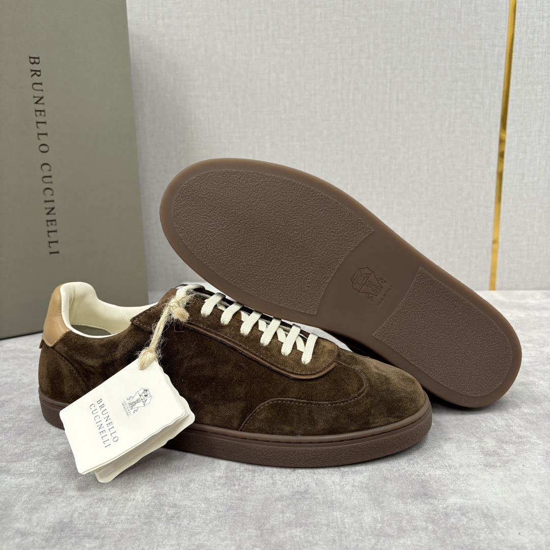 💋💍BC家 Brunello Cucinell* 低调奢华款 新品男款板鞋出货! 此款平底运动鞋面料采用