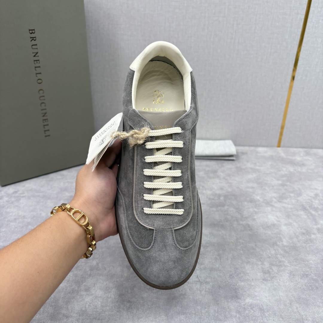 💋💍BC家 Brunello Cucinell* 低调奢华款 新品男款板鞋出货! 此款平底运动鞋面料采用