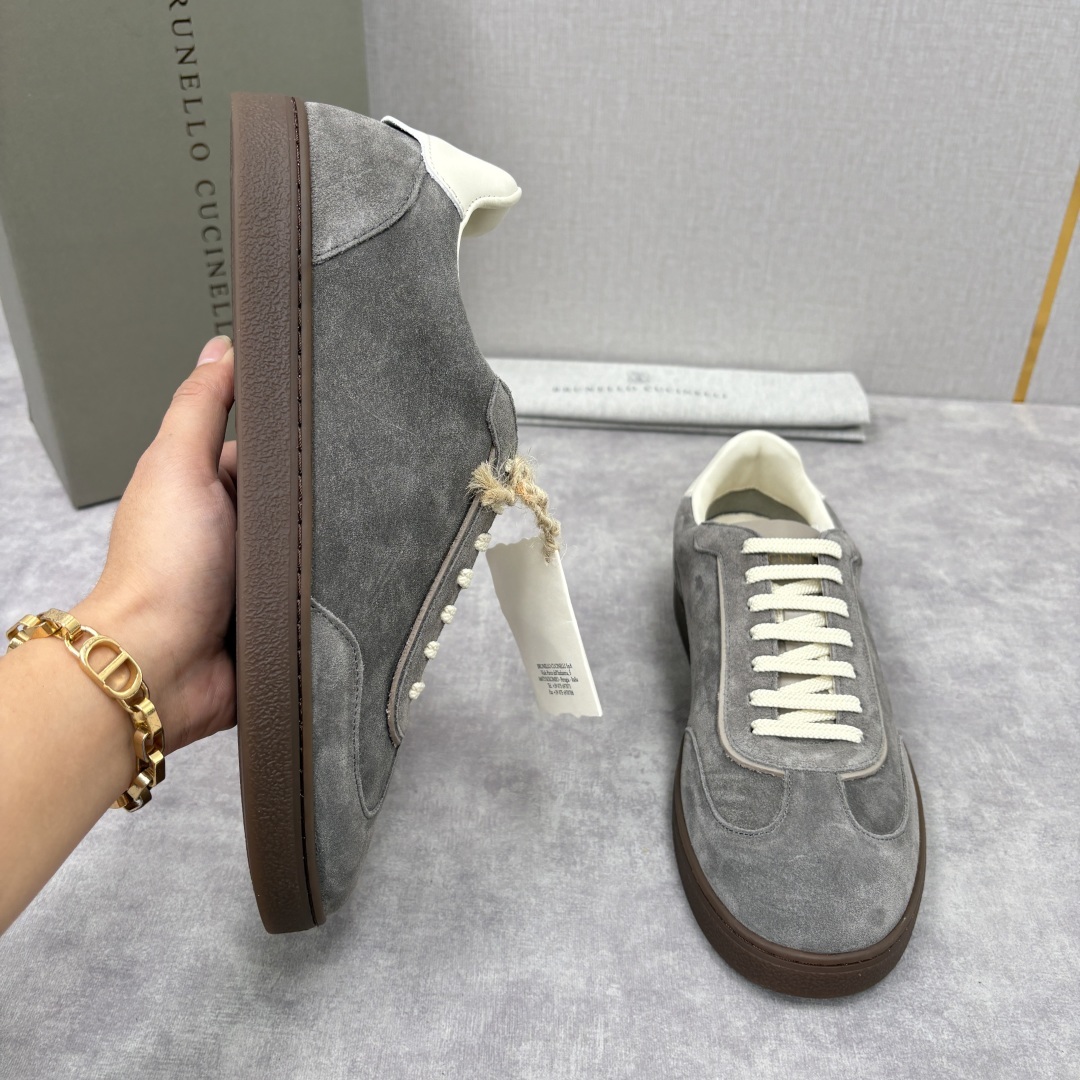 💋💍BC家 Brunello Cucinell* 低调奢华款 新品男款板鞋出货! 此款平底运动鞋面料采用