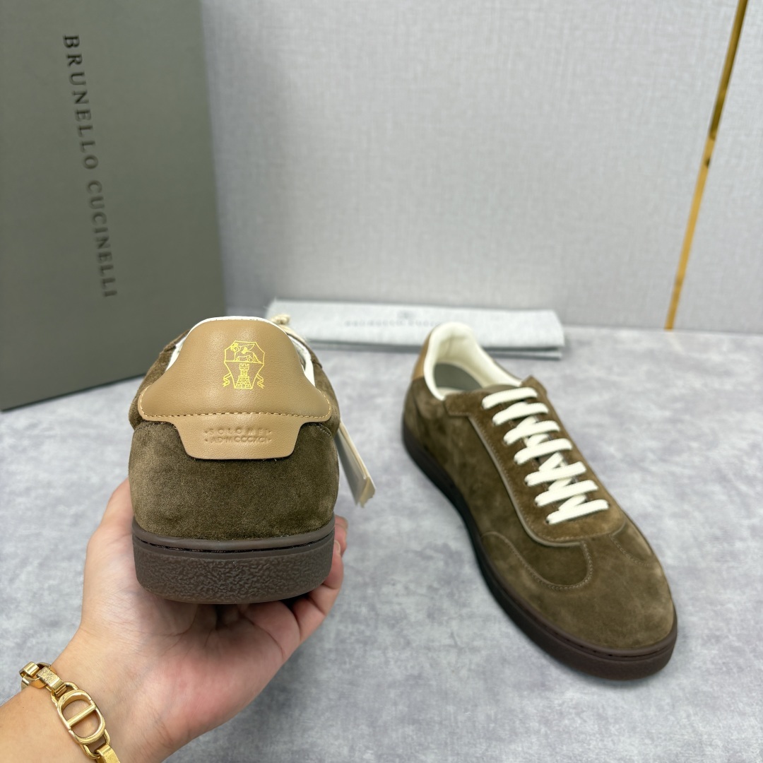 💋💍BC家 Brunello Cucinell* 低调奢华款 新品男款板鞋出货! 此款平底运动鞋面料采用