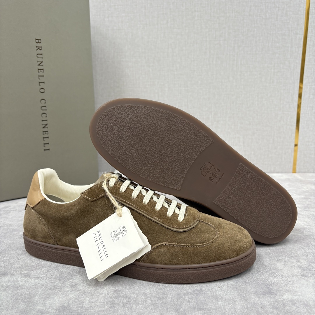 💋💍BC家 Brunello Cucinell* 低调奢华款 新品男款板鞋出货! 此款平底运动鞋面料采用